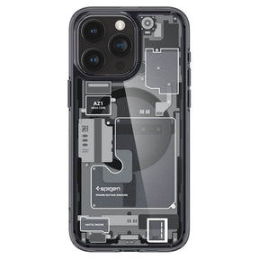 Magsafe Калъф за iPhone 15 Pro, Spigen Zero One Ultra Hybrid Case, Черен