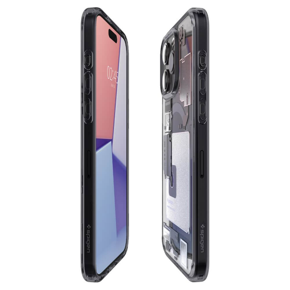Magsafe Калъф за iPhone 15 Pro Max, Spigen Zero One Ultra Hybrid Case, Черен (7)