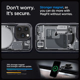 Magsafe Калъф за iPhone 15 Pro Max, Spigen Zero One Ultra Hybrid Case, Черен (10)