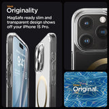 Magsafe Противоударен Калъф за iPhone 15 Pro Max, Spigen Ultra Hybrid Case, Златист (8)