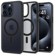Magsafe Матов Калъф за iPhone 15 Pro, Spigen Ultra Hybrid Frost Case, Черен