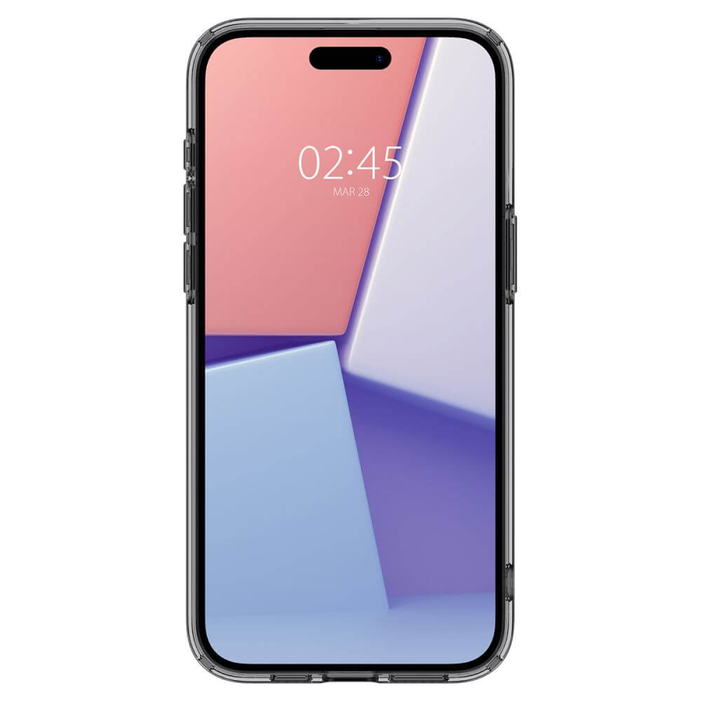 Противоударен Калъф за iPhone 15 Pro Max, Spigen Ultra Hybrid Case, Сив (3)