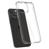 Противоударен Калъф за iPhone 15 Pro Max, Spigen Ultra Hybrid Case, Прозрачен (4)