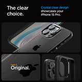 Противоударен Калъф за iPhone 15 Pro Max, Spigen Ultra Hybrid Case, Черен (8)