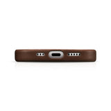 Magsafe Калъф от Естествена Кожа за iPhone 15, iCarer Oil Wax Leather Case, Кафяв (6)