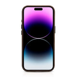 Magsafe Калъф от Естествена Кожа за iPhone 15 Pro Max, iCarer Oil Wax Leather Case, Кафяв (2)