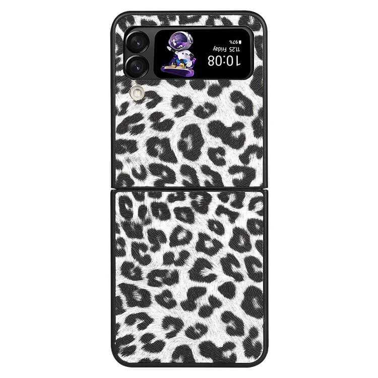Луксозен Калъф за Samsung Galaxy Z Flip 4, GKK Tempered Leopard Case, Цветен (2)