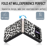 Луксозен Калъф за Samsung Galaxy Z Flip 4, GKK Tempered Leopard Case, Цветен (4)