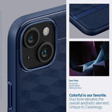 Magsafe Калъф за iPhone 15, Spigen Caseology Parallax, Син (7)