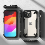 Противоударен Калъф за iPhone 15, Ringke Fusion X Case, Черен (5)