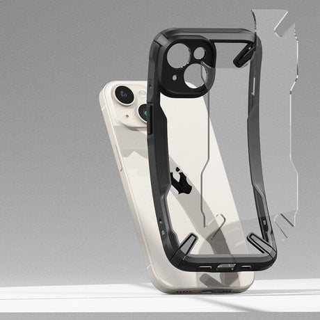 Противоударен Калъф за iPhone 15, Ringke Fusion X Case, Черен (7)