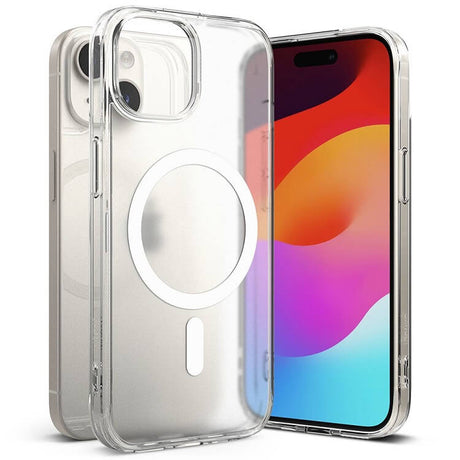 Magsafe Калъф за iPhone 15, Ringke Fusion Matte Case, Прозрачен (2)