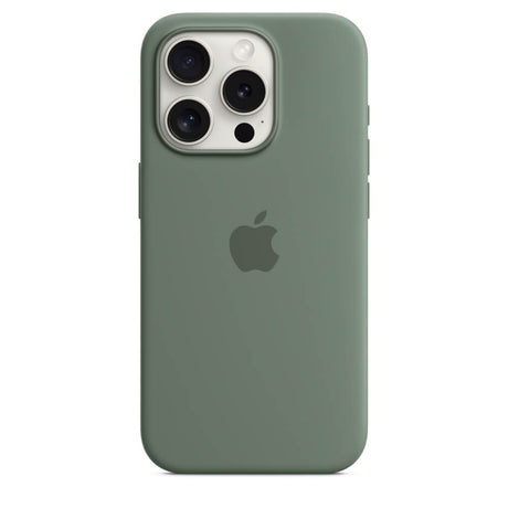 Оригинален Силиконов Калъф за iPhone 15 Pro, Silicone Magsafe Case MT1J3ZM/A, Зелен (3)