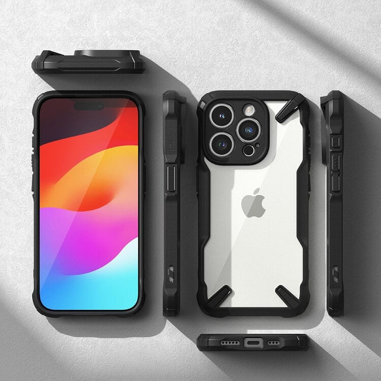 Magsafe Калъф за iPhone 15 Pro, Ringke Fusion X Magnetic, Черен (6)