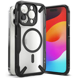 Magsafe Калъф за iPhone 15 Pro, Ringke Fusion X Magnetic, Черен (3)