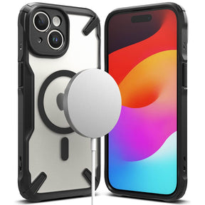 Magsafe Калъф за iPhone 15, Ringke Fusion X Magnetic, Черен