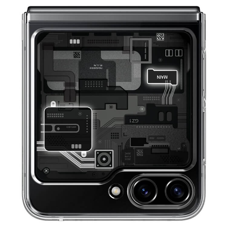 Хибриден Калъф за Samsung Z Flip 5, Spigen Zero One Ultra Hybrid Case, Черен (5)