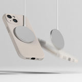 Magsafe Калъф за iPhone 15, Ringke Silicone Magnetic Case, Бежов (6)