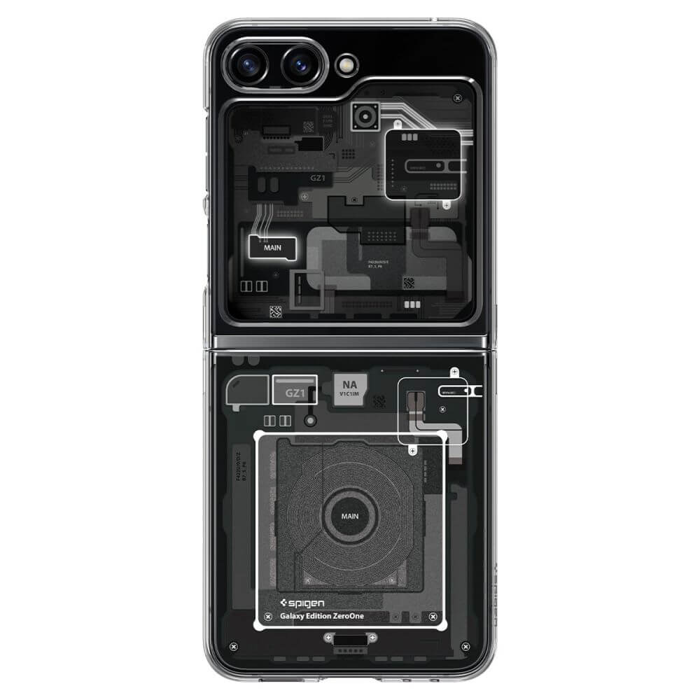 Хибриден Калъф за Samsung Z Flip 5, Spigen Zero One Ultra Hybrid Case, Черен (3)