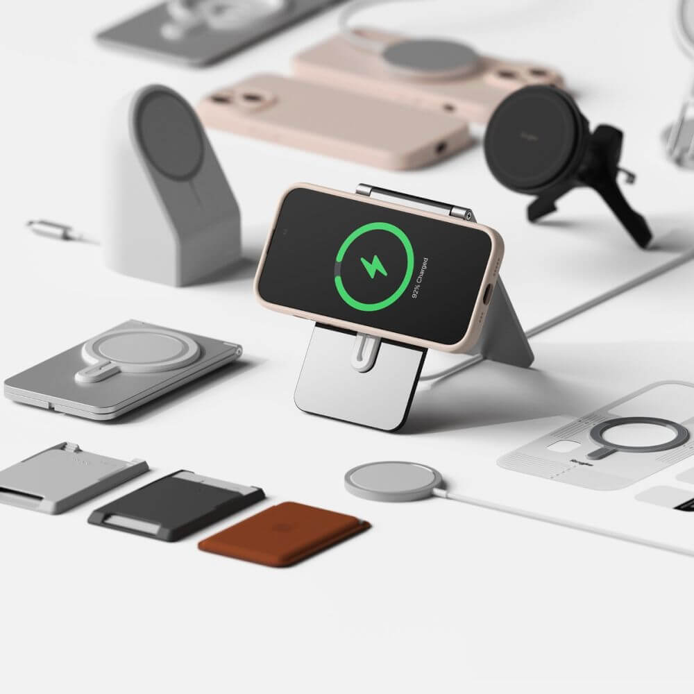 Magsafe Калъф за iPhone 15, Ringke Silicone Magnetic Case, Розов (4)