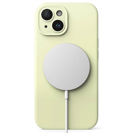 Magsafe Калъф за iPhone 15, Ringke Silicone Magnetic Case, Зелен (3)