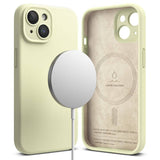 Magsafe Калъф за iPhone 15, Ringke Silicone Magnetic Case, Зелен (2)