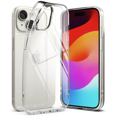 Силиконов Калъф за iPhone 15, Ringke Air Case, Прозрачен