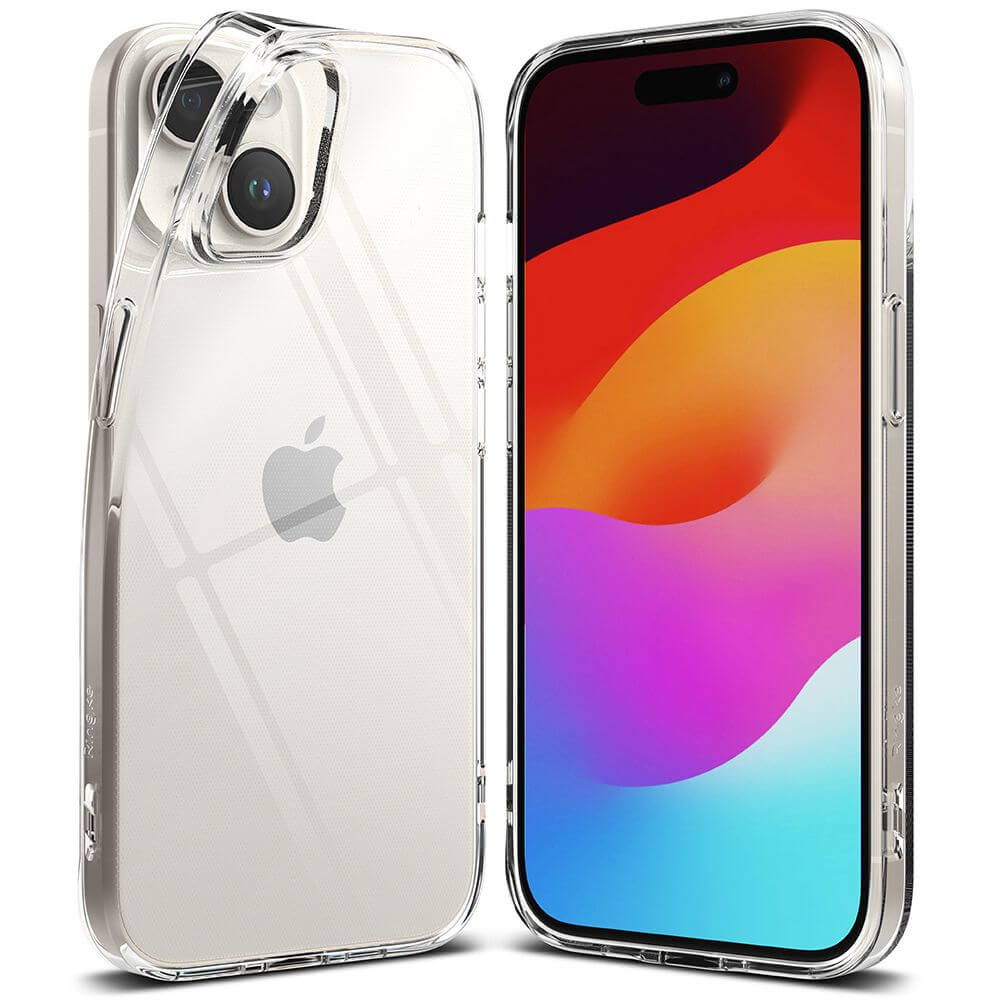 Силиконов Калъф за iPhone 15, Ringke Air Case, Прозрачен (2)