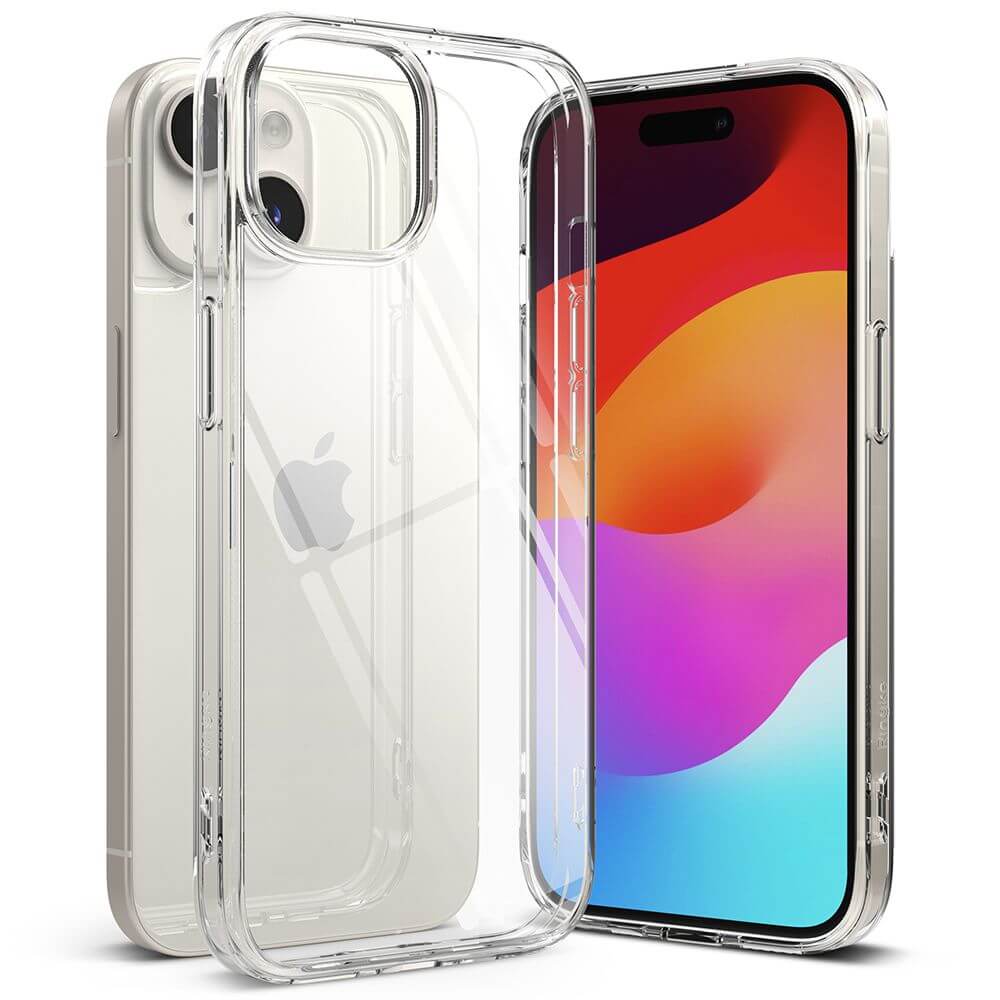 Противоударен Калъф за iPhone 15 Plus, Ringke Fusion Case, Прозрачен