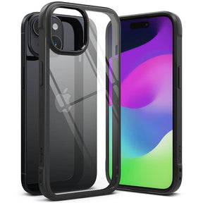 Противоударен Калъф за iPhone 15, Ringke Fusion Bold Case, Черен