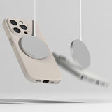 Magsafe Калъф за iPhone 15 Pro, Ringke Silicone Magnetic Case, Бежов (4)