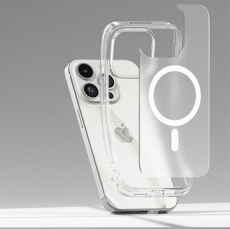 Magsafe Калъф за iPhone 15 Pro Max, Ringke Fusion Matte Case, Прозрачен (2)