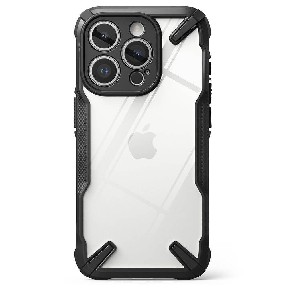 Противоударен Калъф за iPhone 15 Pro, Ringke Fusion X Case, Черен (4)