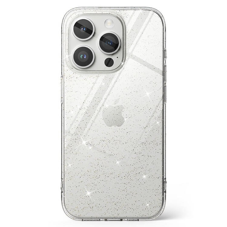 Блестящ Калъф за iPhone 15 Pro Max, Ringke Air Glitter Case, Прозрачен (2)