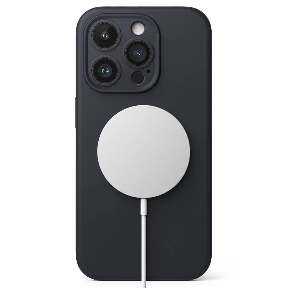 Magsafe Калъф за iPhone 15 Pro Max, Ringke Silicone Magnetic Case, Син (2)