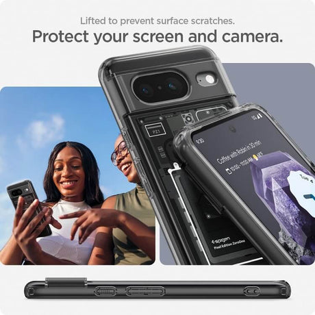 Хибриден Калъф за Google Pixel 8, Spigen Zero One Ultra Hybrid Case, Черен (8)