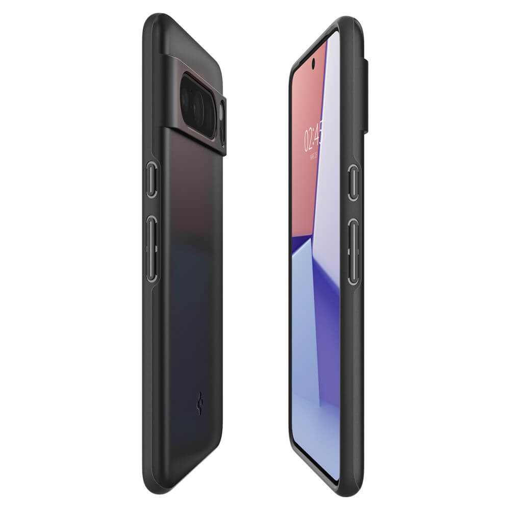 Противоударен Калъф за Google Pixel 8 Pro, Spigen Thin Fit Case, Черен (5)