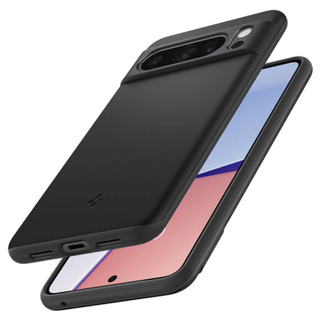 Противоударен Калъф за Google Pixel 8 Pro, Spigen Thin Fit Case, Черен (4)