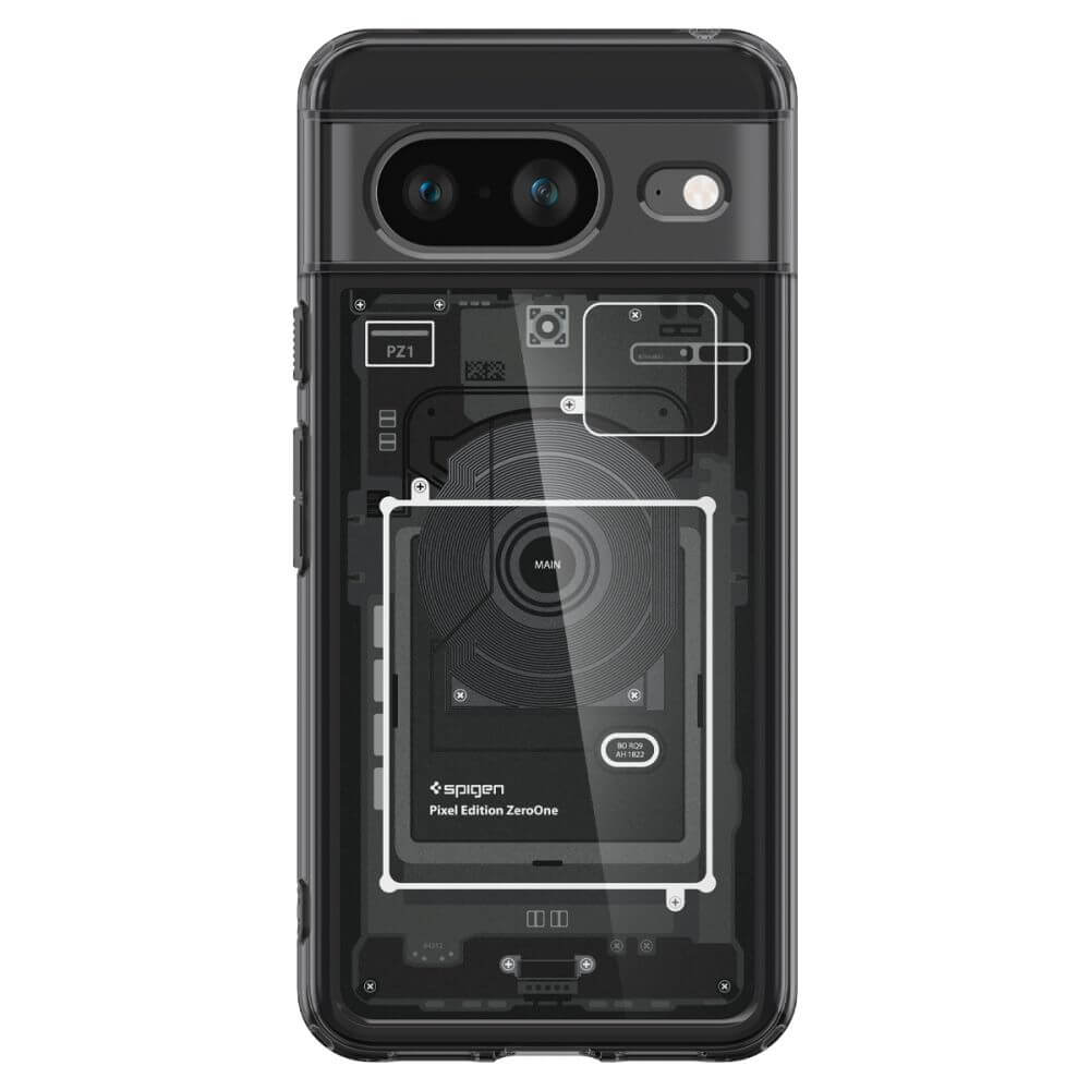 Хибриден Калъф за Google Pixel 8, Spigen Zero One Ultra Hybrid Case, Черен (2)