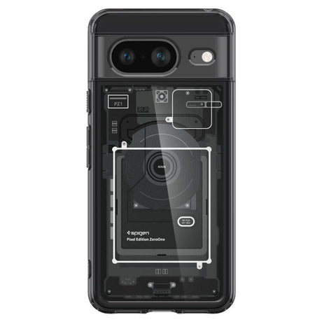 Хибриден Калъф за Google Pixel 8, Spigen Zero One Ultra Hybrid Case, Черен (2)