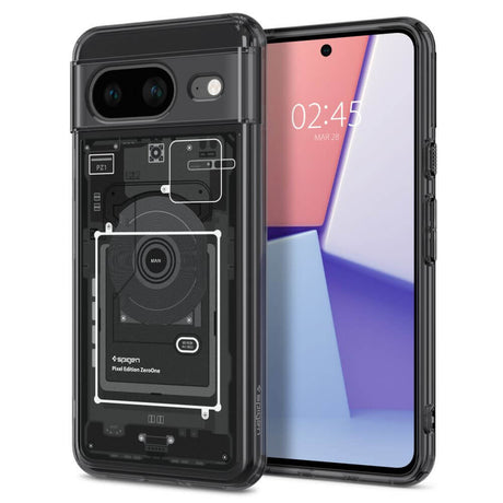 Хибриден Калъф за Google Pixel 8, Spigen Zero One Ultra Hybrid Case, Черен
