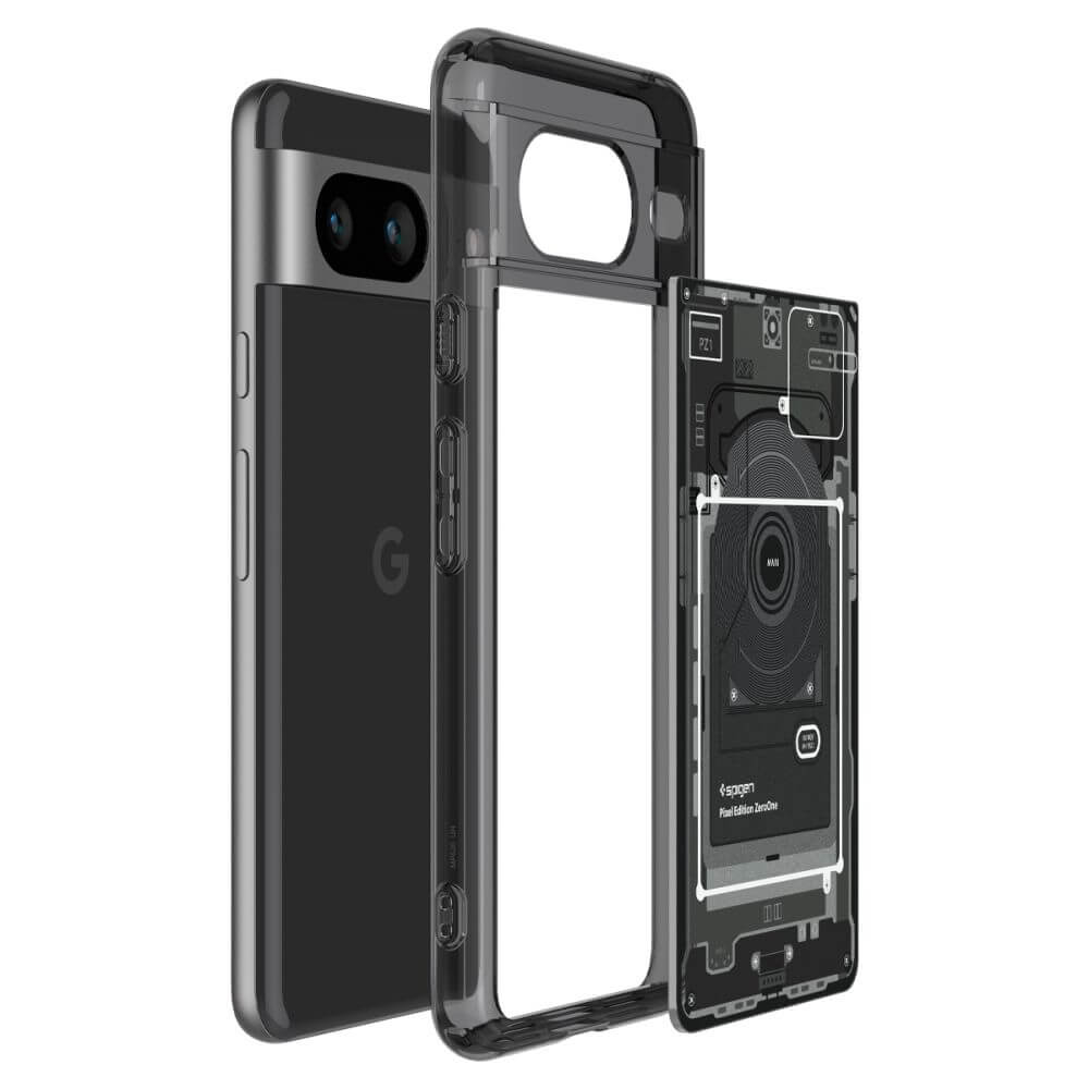 Хибриден Калъф за Google Pixel 8, Spigen Zero One Ultra Hybrid Case, Черен (6)