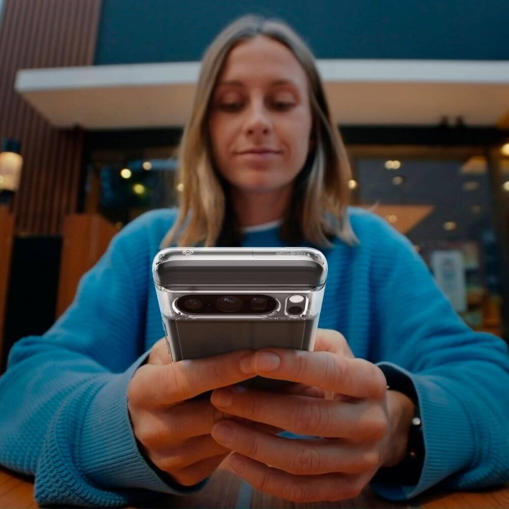 Противоударен Калъф за Google Pixel 8 Pro, Spigen Ultra Hybrid Case, Прозрачен (10)