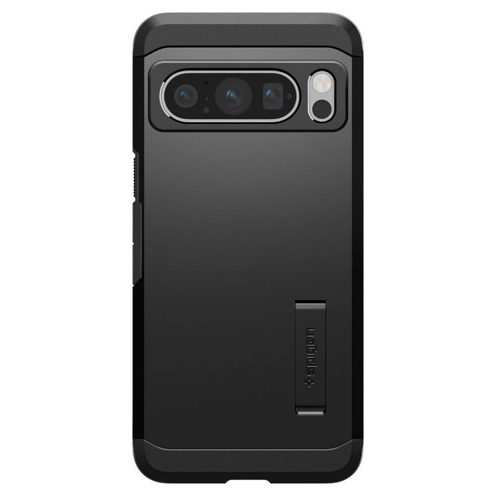 Калъф с Поставка за Google Pixel 8 Pro, Spigen Tough Armor Case, Черен (2)