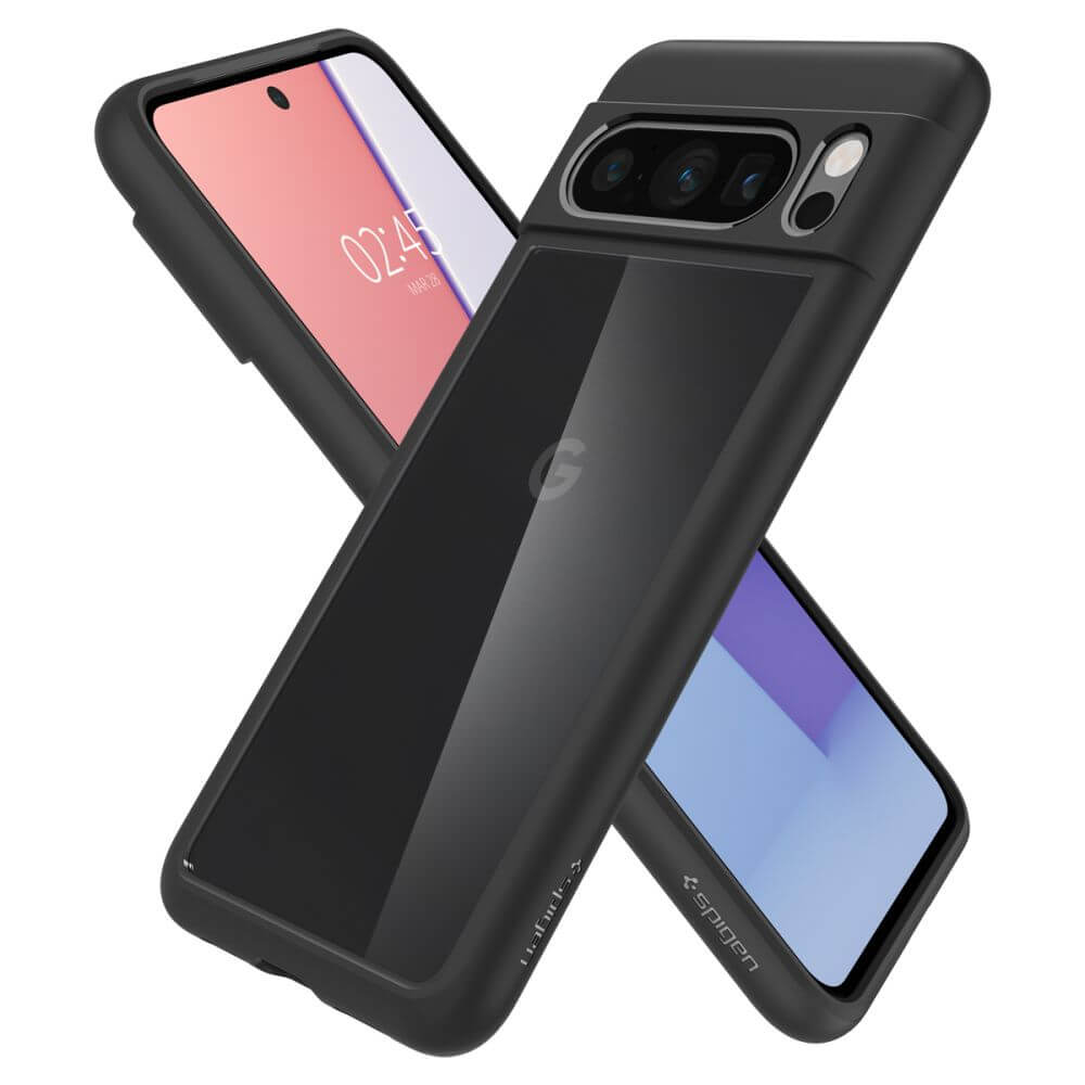 Противоударен Калъф за Google Pixel 8 Pro, Spigen Ultra Hybrid Case, Черен (6)