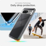 Противоударен Калъф за Google Pixel 8, Spigen Ultra Hybrid Case, Прозрачен (10)