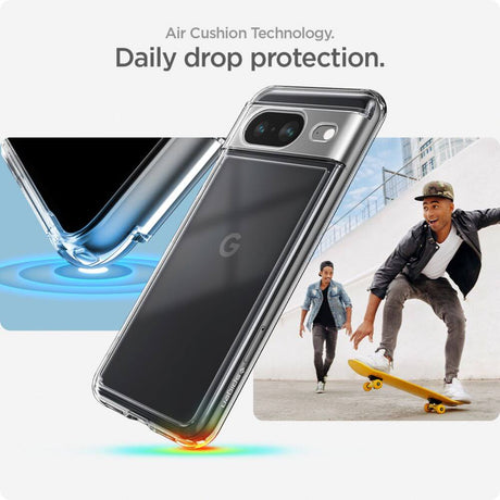 Противоударен Калъф за Google Pixel 8, Spigen Ultra Hybrid Case, Прозрачен (10)