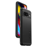 Калъф с Поставка за Google Pixel 8, Spigen Tough Armor Case, Черен (6)