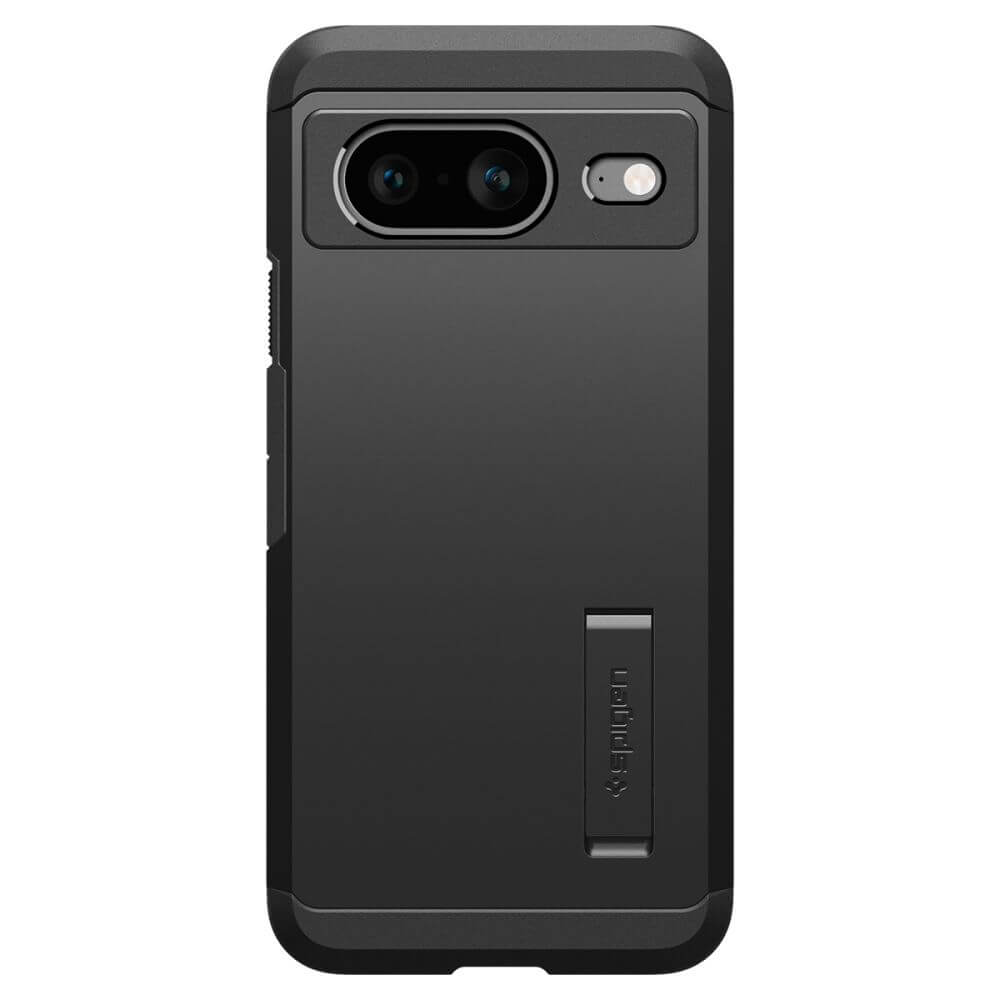 Калъф с Поставка за Google Pixel 8, Spigen Tough Armor Case, Черен (2)
