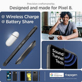 Калъф с Поставка за Google Pixel 8, Spigen Tough Armor Case, Черен (9)